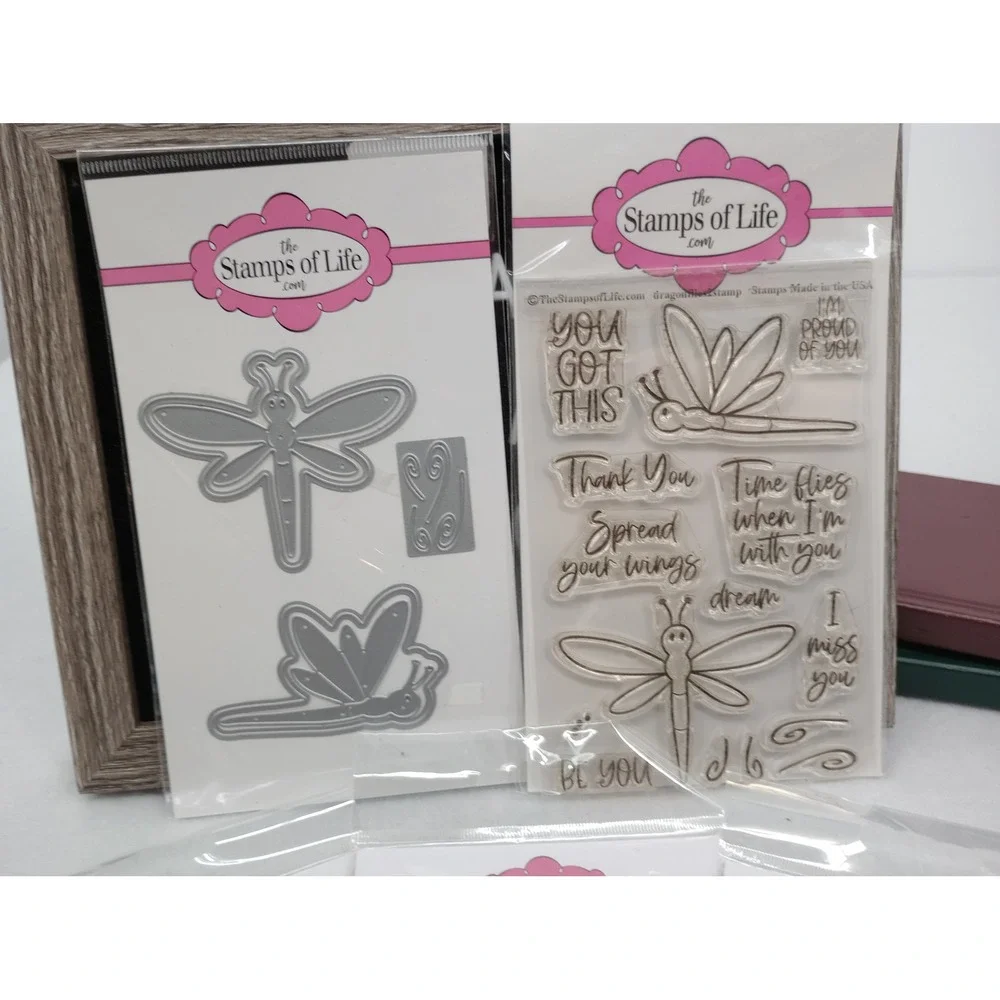 The Stamps of Life Dragonfly Stamp Die Chipboard Bundle dragonflies2stamp